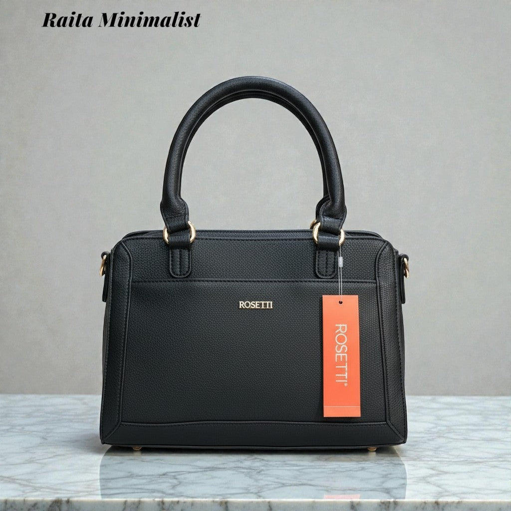 Premium Leather Handbag- Rosetti