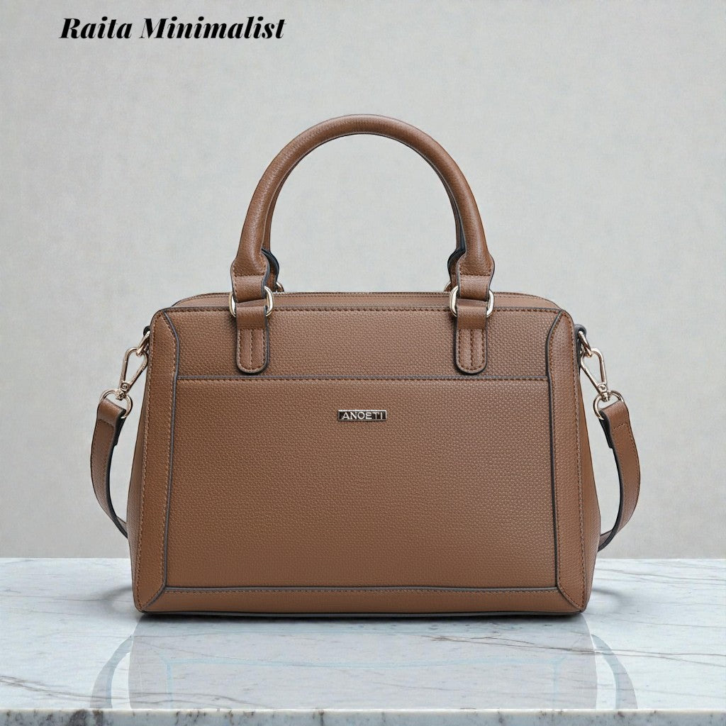 Premium Leather Handbag- Rosetti