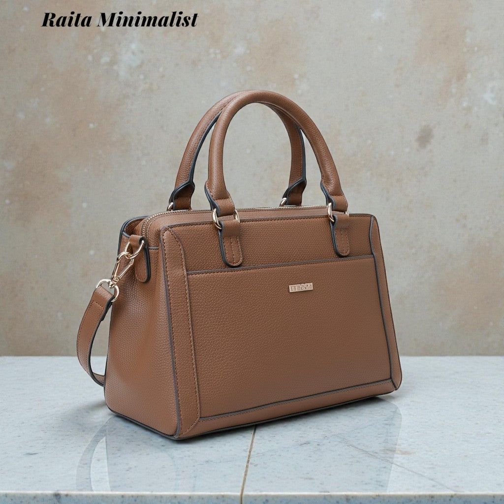 Premium Leather Handbag- Rosetti